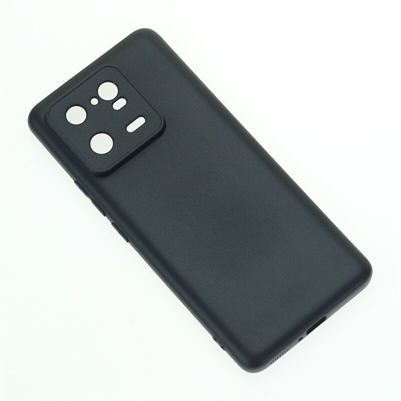 Чехол матовый для Xiaomi 13 Pro (Сяоми 13 Про), черный — фото 1
