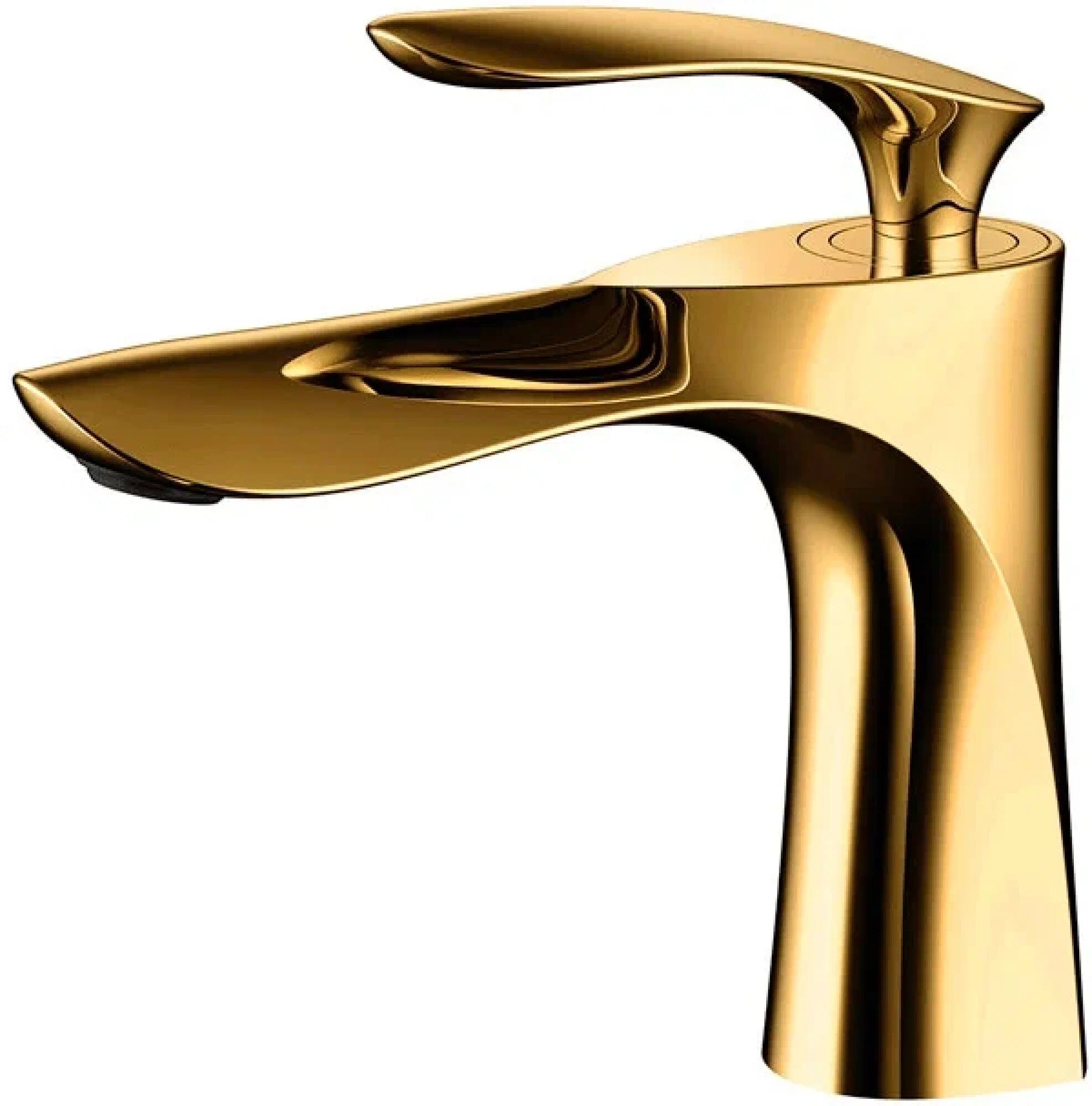 Смеситель Grocenberg "GB2001", для раковины, керамический картридж, латунь, золотой цвет