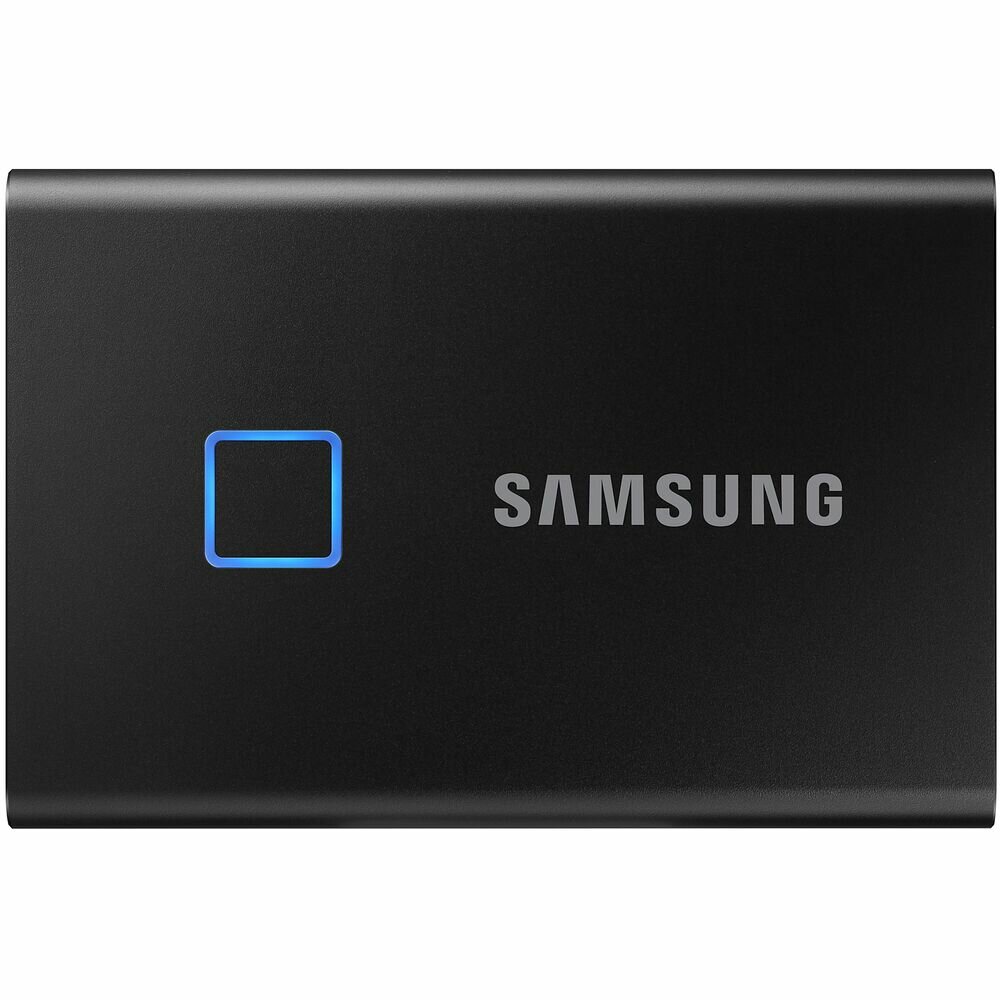 Внешний SSD-накопитель 1Tb Samsung T7 Touch MU-PC1T0K/WW (SSD) USB 3.2 Type C Черный — фото 1
