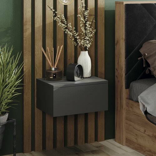 Тумба подвесная тумба настенная тумба прикроватная универсальная Графит Серый Тип 1 2599₽