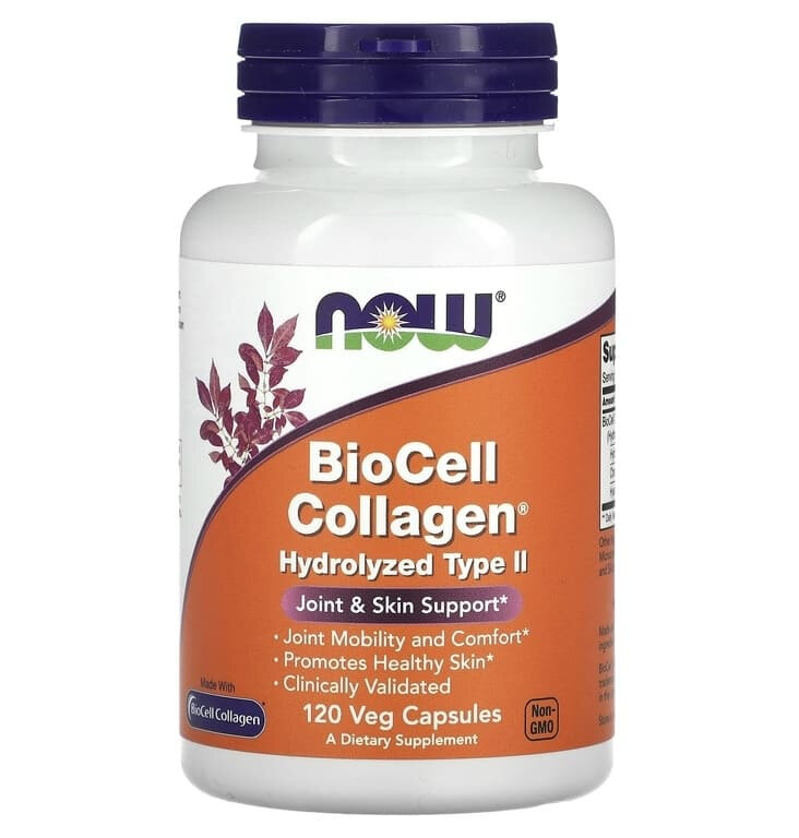 NOW Foods BioCell Collagen Hydrolyzed Type 2 120 капсул