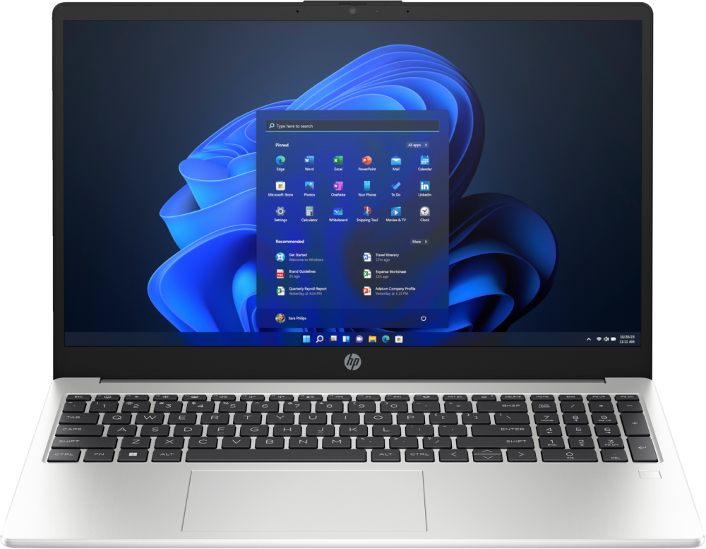 Ноутбук HP 250 G10 (AL0B9AT) 15.6/Core i3 1315U/16Gb/SSD512Gb/Intel UHD/FreeDOS/серебро