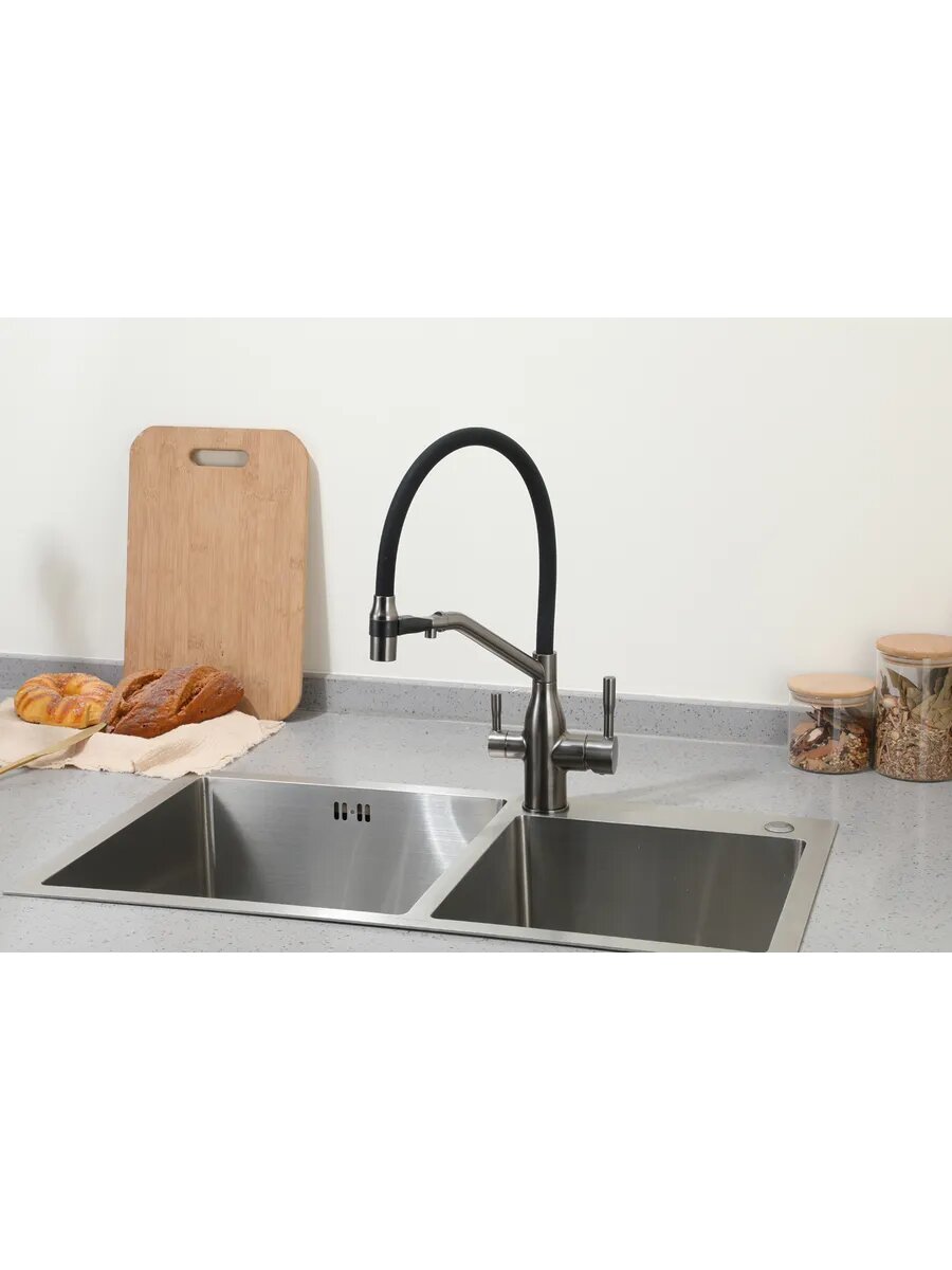 Смеситель для кухни с подключением к фильтру FRAP F4397-9 — фото 1