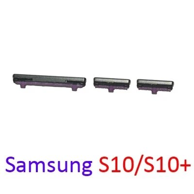 Новая запасная часть боковой кнопки регулировки громкости телефона для Samsung Galaxy S10e S10 Plus кнопка громкости + включение и выключение питания S10 S10 Plus Silver