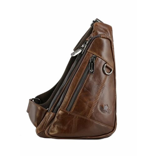 Сумка кросс-боди фактура гладкая коричневый 3590₽