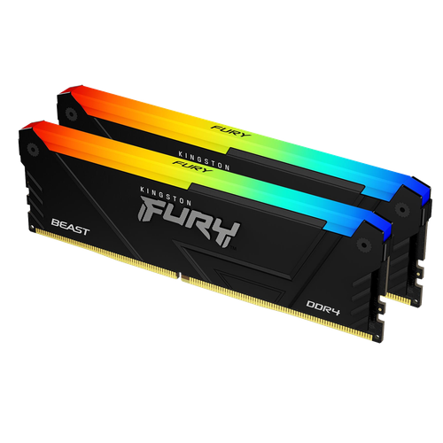 Оперативная память KINGSTON FURY Beast RGB DIMM DDR4 32GB 2x16GB 3200 MHz KF432C16BB2AK232 884000₽