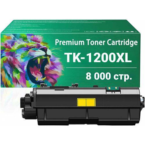 Картридж Kyocera TK-1200XL увеличенный ресурс 8 000 стр для Kyocera ECOSYS M2235 M2735 M2835 P2335 совм С ЧИПОМ 1169₽