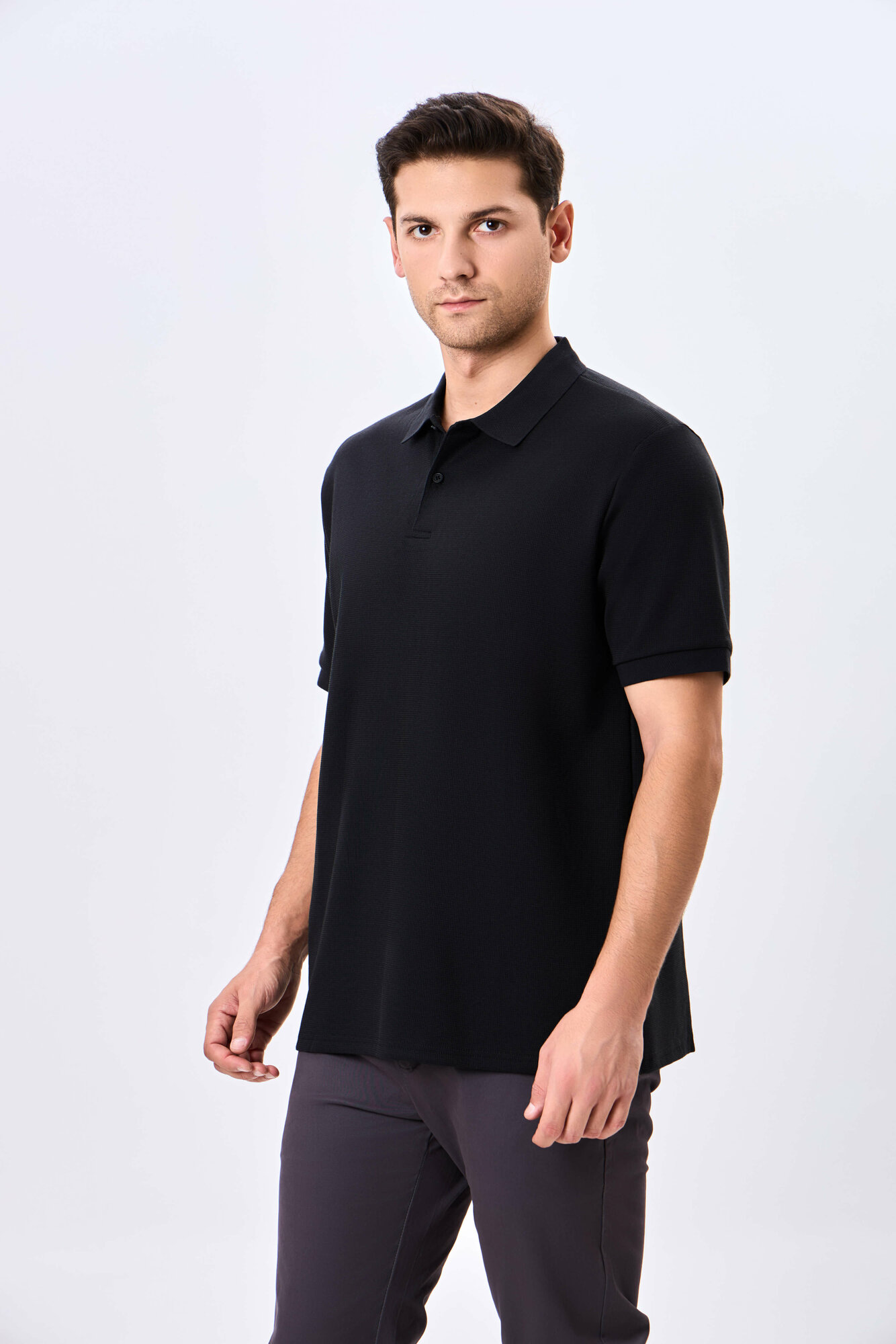 Поло спортивное TERRA PRO, размер S, black — фото 1