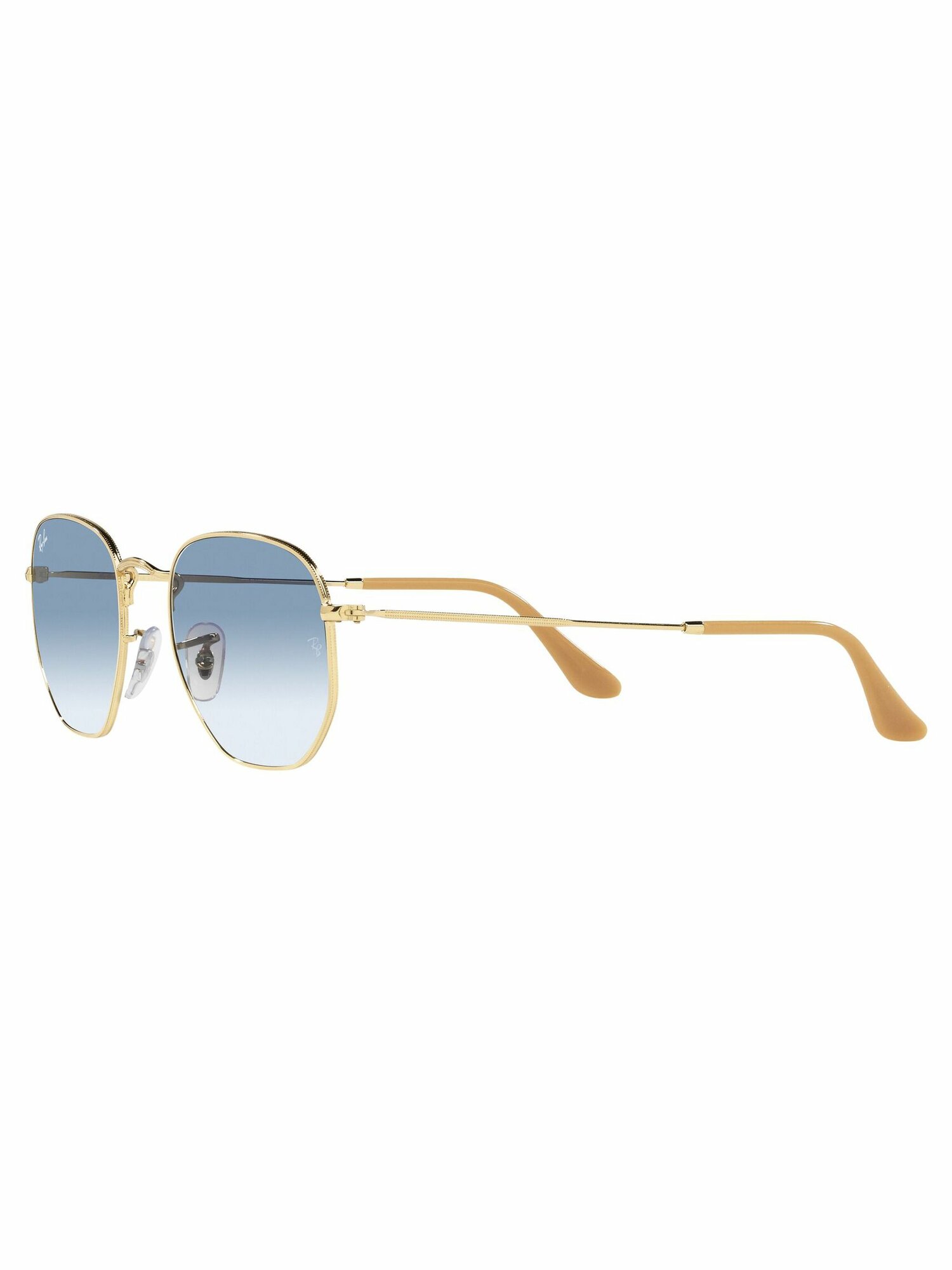 Солнцезащитные очки Ray-Ban, голубой, золотой — фото 1