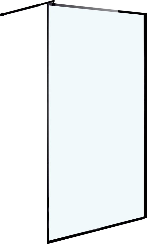 Душевая перегородка Niagara Nova NG-687-90 BLACK 90x195 профиль черный стекло прозрачное