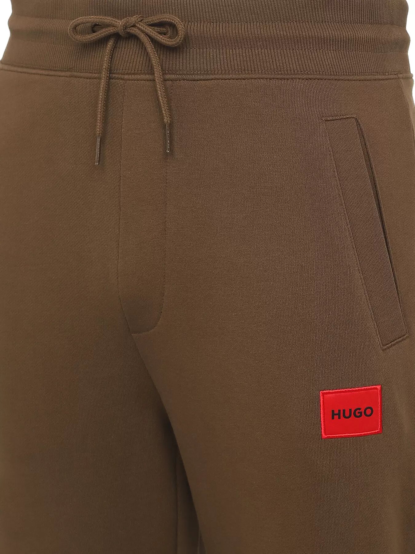 Брюки HUGO, размер XL, коричневый — фото 1