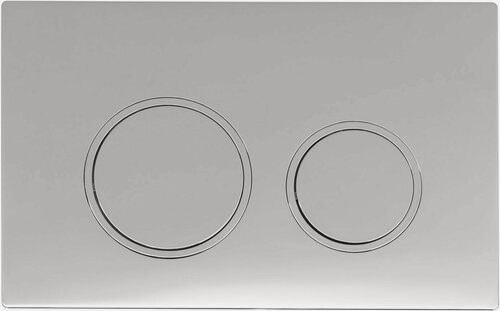 Изображение товара Кнопка смыва для унитаза Aquanet AQ-PRO-02CR 23.7х15.2 см хром