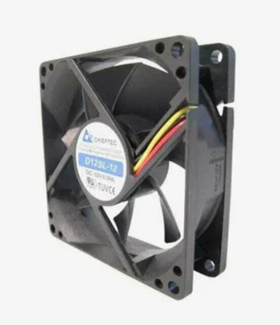Вентилятор куллер 12см, для компьютера, без регулировки скорости — фото 1