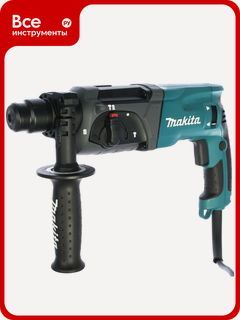 Изображение товара Перфоратор Makita HR2470 с мощностью 780 Вт, частотой ударов до 4500 уд/мин и режимом долбления для профессионального ис