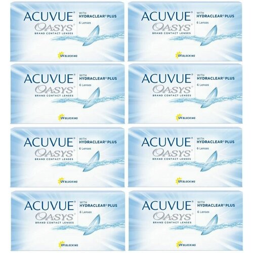 Контактные линзы ACUVUE OASYS with Hydraclear Plus, 6 шт., R 8,4, D -5,75, 8 уп.