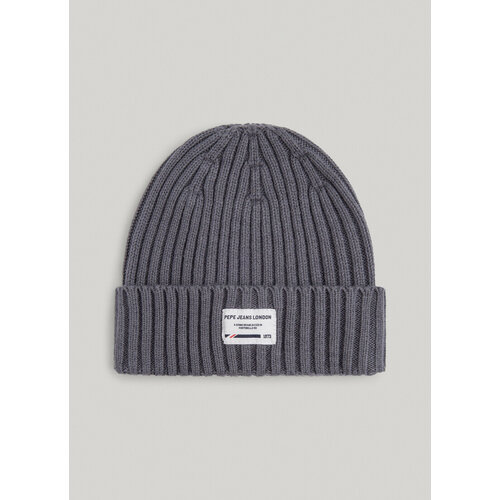 фото Шапка pepe jeans, размер s, серый