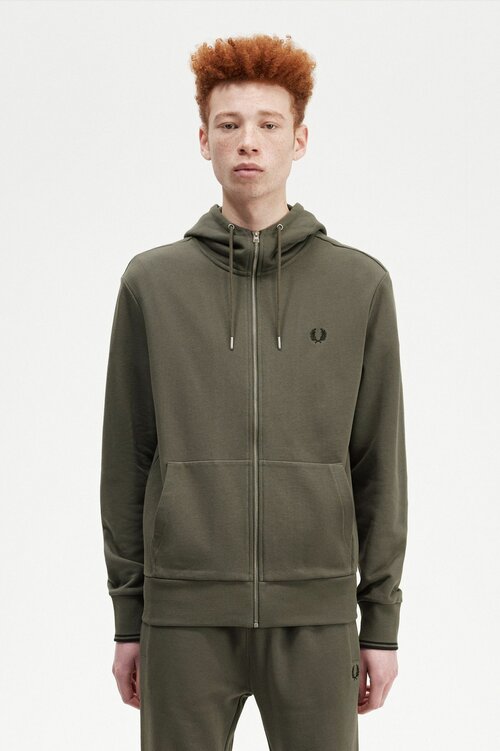 Худи FRED PERRY, размер XL, зеленый