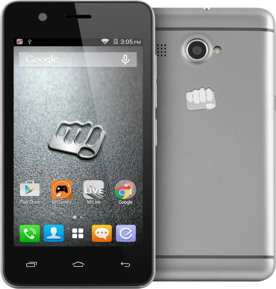 Смартфон Micromax Q326, 2 SIM, серый