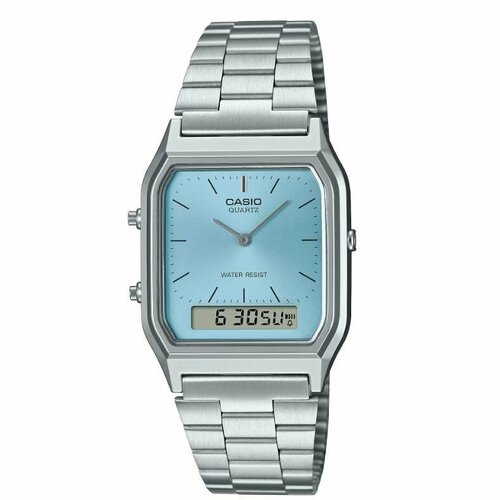 Наручные часы CASIO Vintage AQ-230A-2A1, синий, серебряный