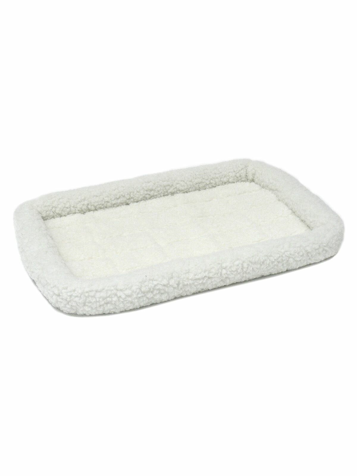 Лежанка MidWest Pet Bed для собак и кошек флисовая 77х52 см, белая VLT-40230
