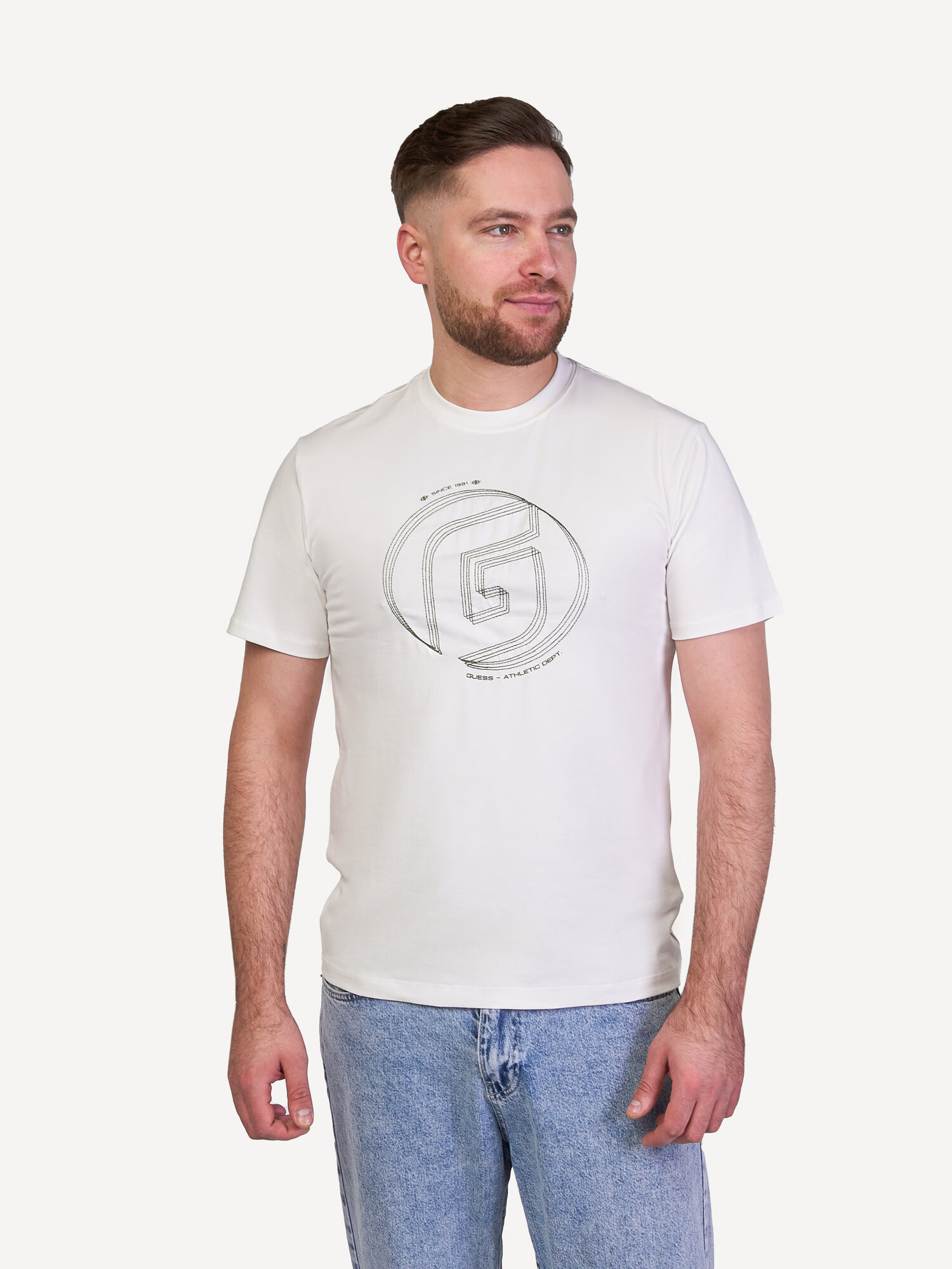 Футболка GUESS Kefka CN T-shirt, размер S, белый