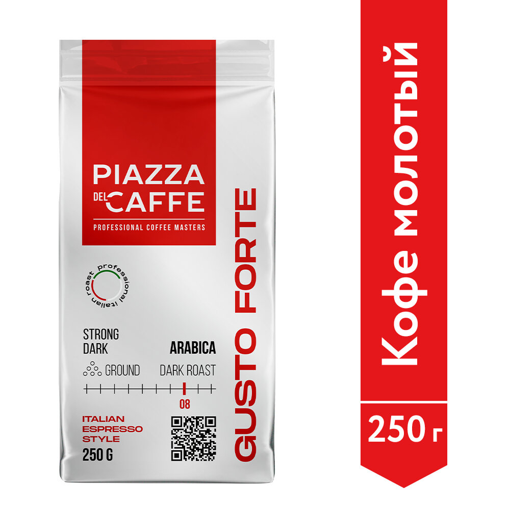 Кофе молотый Piazza del Caffe Gusto Forte