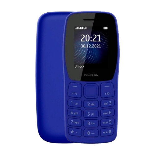Телефон Nokia 105 SS 2022 (TA-1432), 1 SIM, blue