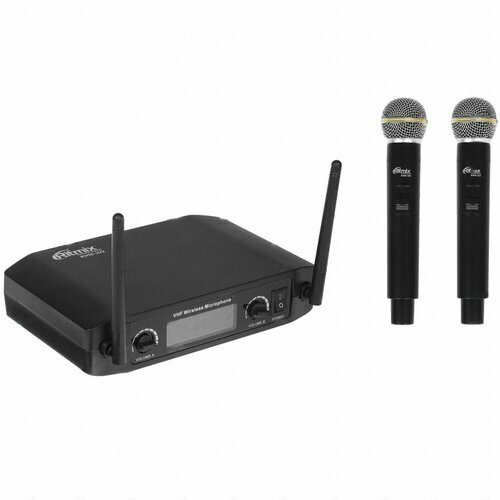 Микрофонный комплект Ritmix RWM-222 черный 586500₽