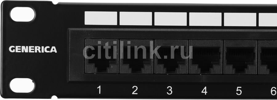 Патч-панель ITK (PP24-1UC5EU-K05-G) 19" 1U 24xRJ45 кат.5E UTP