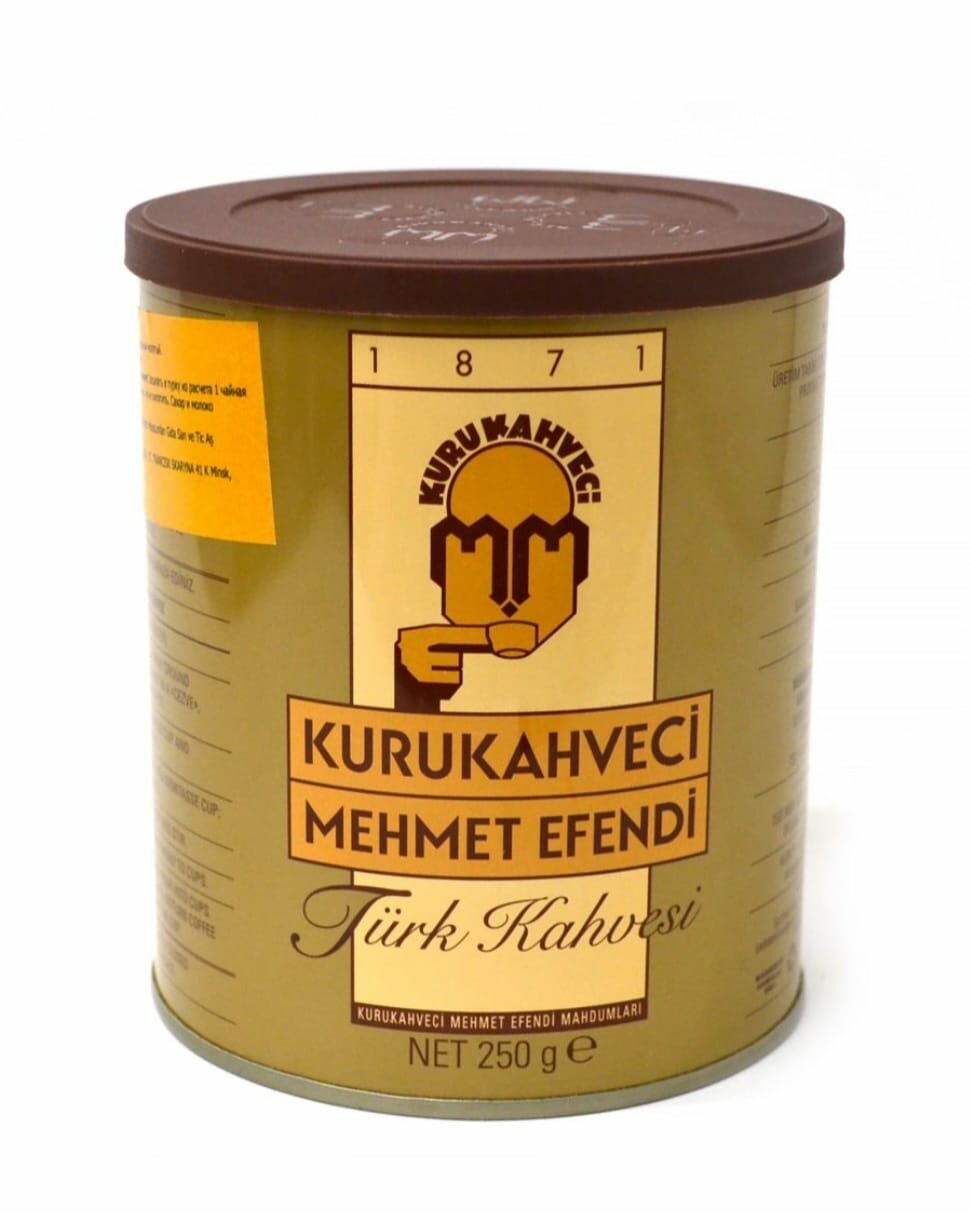 Молотый турецкий кофе KURUKAHVECI MEHMET EFENDI, 250 гр./Мехмет Эфенди