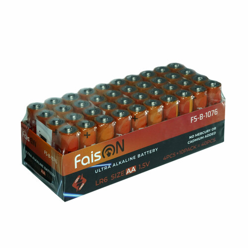 Батарейка AA FaisON LR6-40BOX Ultra Alkaline, 1.5B, (40/800), (арт. FS-B-1076)