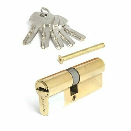 Цилиндр (Личинка замка) Apecs SM-80(35/45)-G, золото, ключ-ключ
