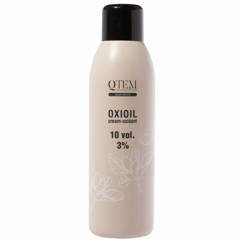 Крем-оксидант универсальный QTEM Color Service Oxioil 3%, 1 л универсальный крем оксидант qtem oxioil 9% 30 vol 1000 мл
