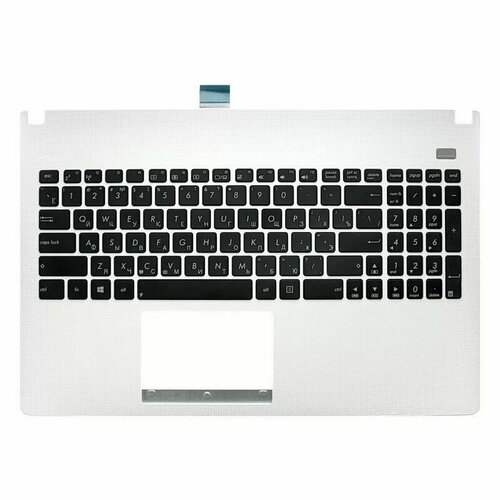 Asus Клавиатура для ноутбука Asus X501, X501A, X501U черная, верхняя панель в сборе (белая)