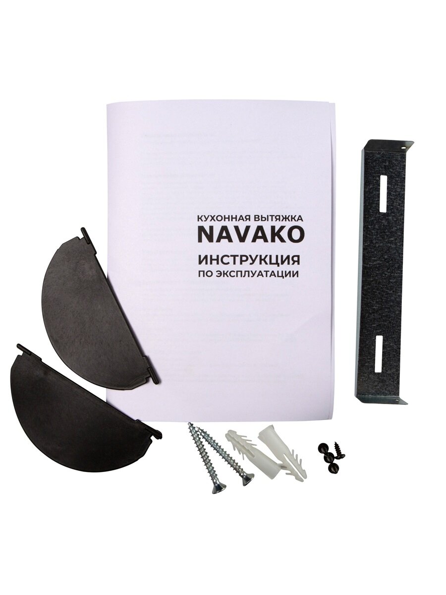 Купольная настенная вытяжка Navako Spike 60 White - фотография № 10