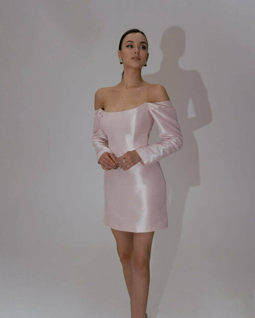 Свадебное платье , размер S/M, розовый
