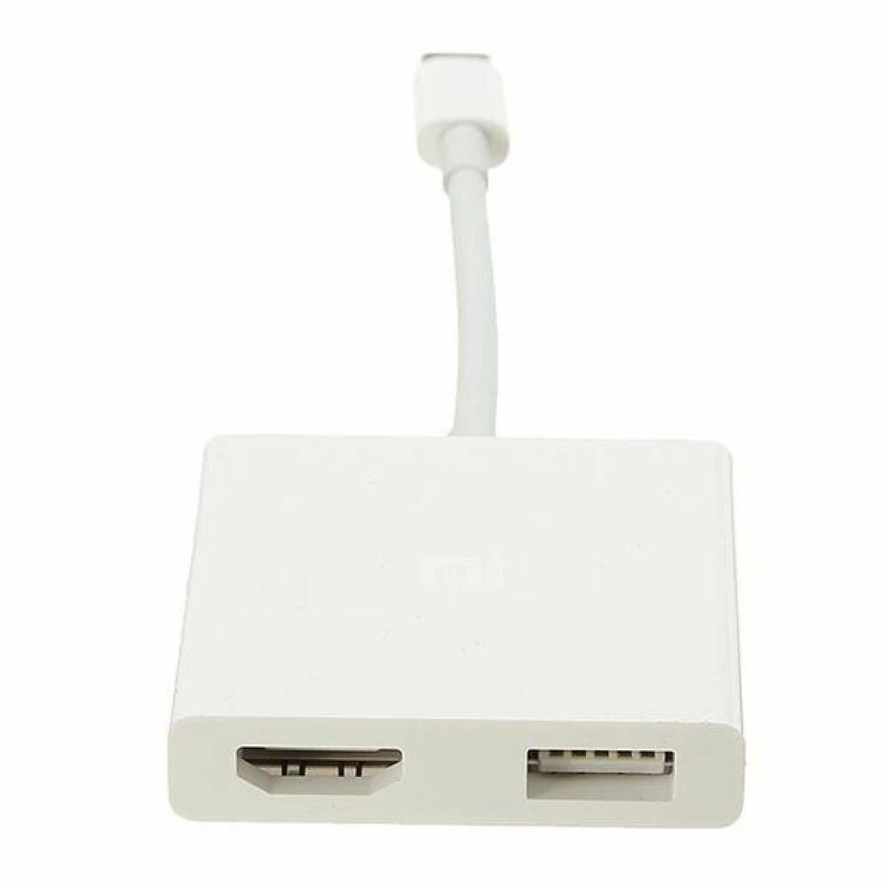 Адаптер-переходник Type-C/HDMI+USB-A+type-C белый ZJQ01TM