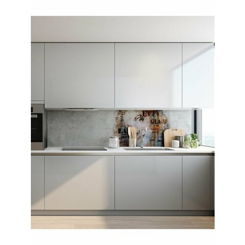 Фартук для кухни на стену 3000х600 мм, Девушка