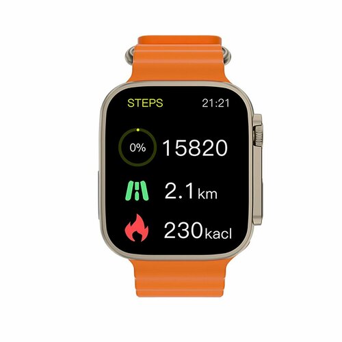 Умные Смарт-часы - Smart X8 Plus Ultra с силиконовым ремешком цвет золотой 1 шт 359900₽