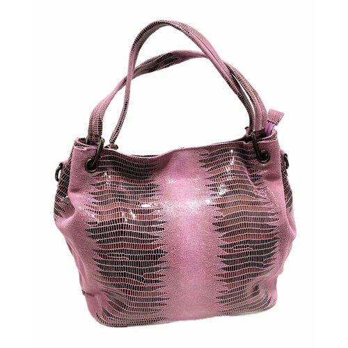 Сумка , фактура под рептилию, розовый