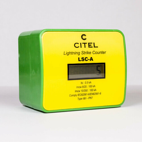 Цифровой счётчик импульсов тока и молний CITEL LSC-A/DIN (790122) для монтажа на DIN-рейку
