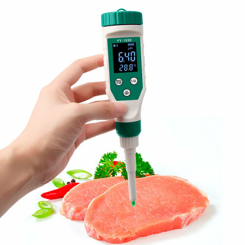HTI PH-1030 pH метр с проникающим датчиком для мяса, сыра, теста, крема и любых полутвердых сред PH1030
