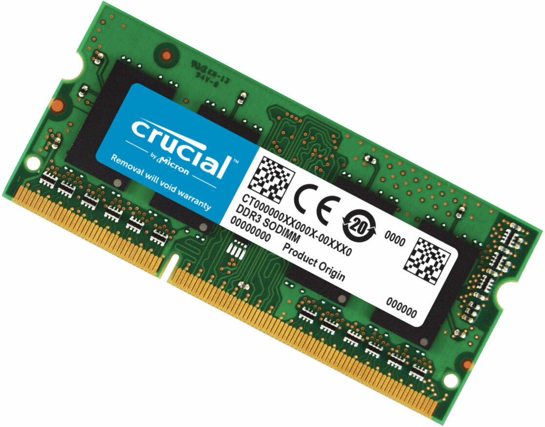 Оперативная память Crucial 4GB DDR3L 1600MHz PC3-12800 SODIMM