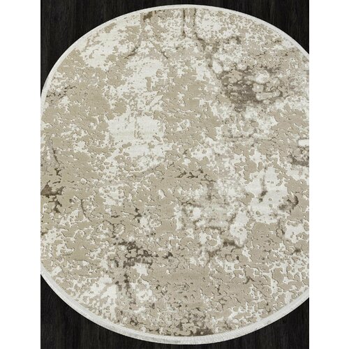 Ковер россия Ковер Овальный на пол в гостиную в спальню 160х220 см бежевый современный ворс 7 мм 382786