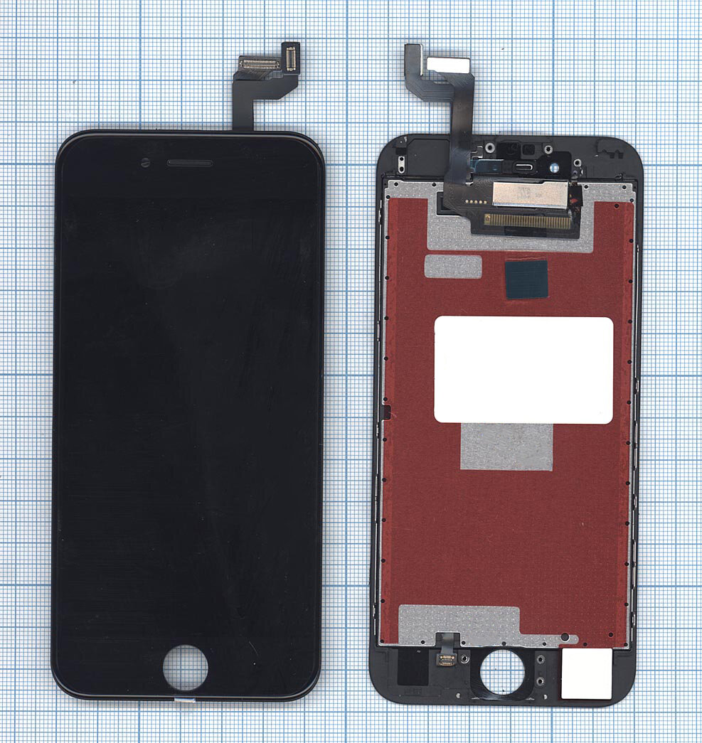 Дисплей (экран) в сборе с тачскрином для Apple iPhone 6S (Tianma) черный / 1334x750