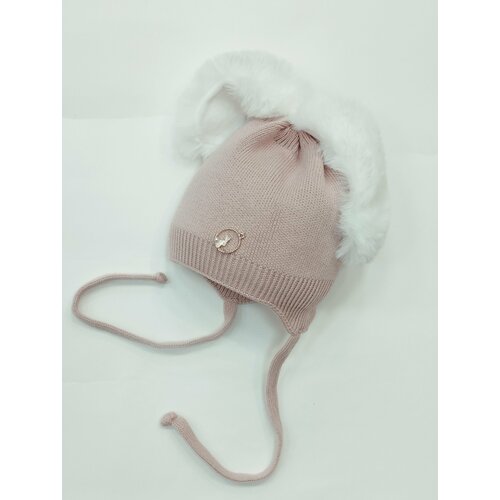 фото Шапка мой ангелок зайкины ушки, размер 9-12 месяцев (45-47), розовый