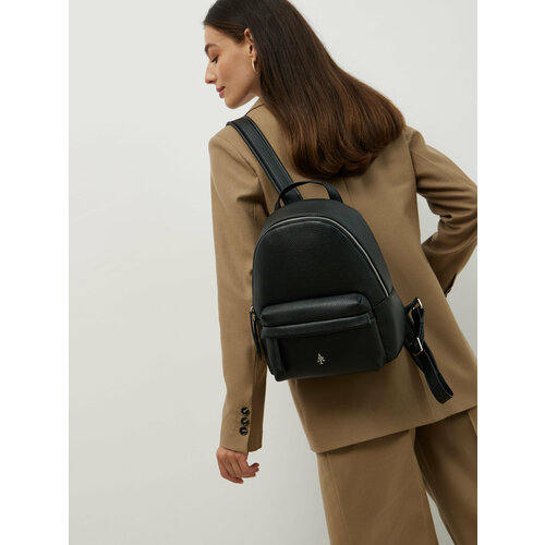 Рюкзак Afina, фактура зернистая, черная