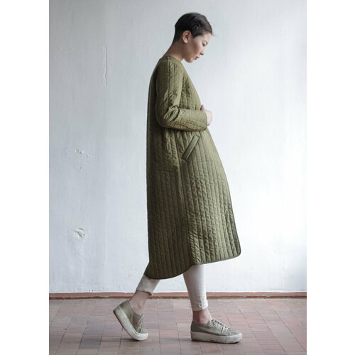 Пальто  УСТА К УСТАМ, размер XS, хаки