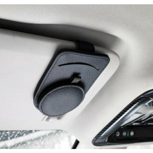 Многофункциональный автомобильный зажим держатель MyPads M-236885 черный держатель для очков карт в салон автомобиля для козырька из натуральной 997₽