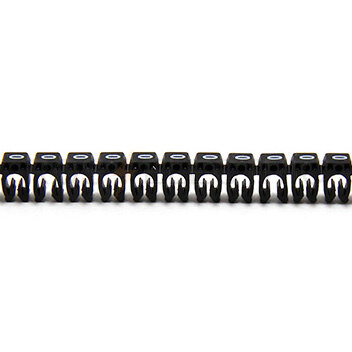 Маркер кабельный "0" 0,5-1,5 мм2 черный CAB3 038210 (1200 шт) Legrand